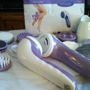 Purple and White Body Massager